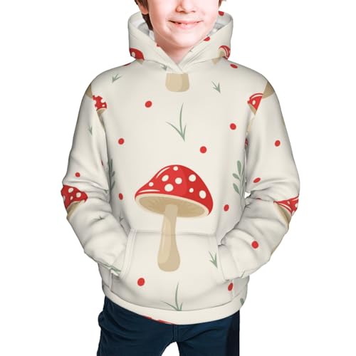 Flat Mushrooms Kid Hoodies Boys Sweatshirts Girls Pullover with Pocket3