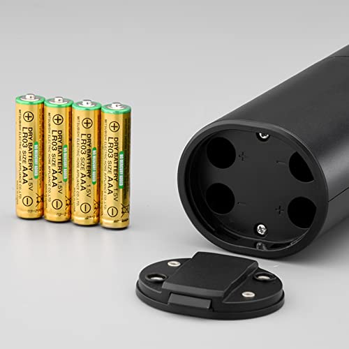 IraXpro Electric Salt and Pepper Grinder Set with Battery Powered,LED Light,Storage Base,Ceramic Grinders with Adjustable Coarseness,Electric Salt and Pepper Mill Set of 2 Pack (Black-Battery)