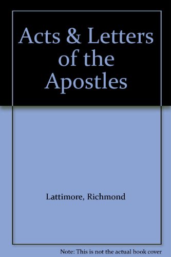 Acts & Letters of the Apostles B001QHGUZK Book Cover