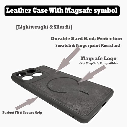 Image of SBMS Back Cover for Motorola Edge 70 5G | Ultra Slim Soft Rubberised Hard Case | Oil Feel Soft Leather Back | Mag-Safe Design (Mag-Safe Not Support) | Camera Protection Case for Moto Edge 70 (Grey)