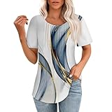 Summer Tops Cute Summer Tops for Women Summer Tops for Women 2024 Blouses for Women Dressy Casual Clothes Blouses for Women White T Shirts for Women Tshirt Dress Women Womens Clothes（2-White,3X-Large）