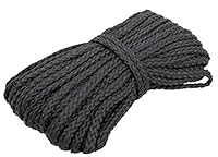 Windhager Befestigungsschnur für Balkon- und Zaunblenden, Sichtschutzbefestigung, schwarz, 12 m