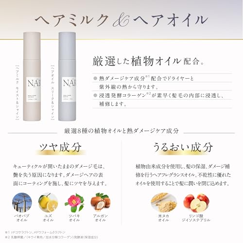 NARTH モイスト&シャイン ヘアミルク 75mL マンダリン&ペアーの香り の商品画像 4