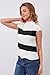 Arach&Cloz Womens Striped Cap Sleeve Tops 2025 Spring Fashion Color Block Mock Neck Summer Lightweight Sweater Vest Mock Neck Sleeveless Shirts Business Casual Blouses White L