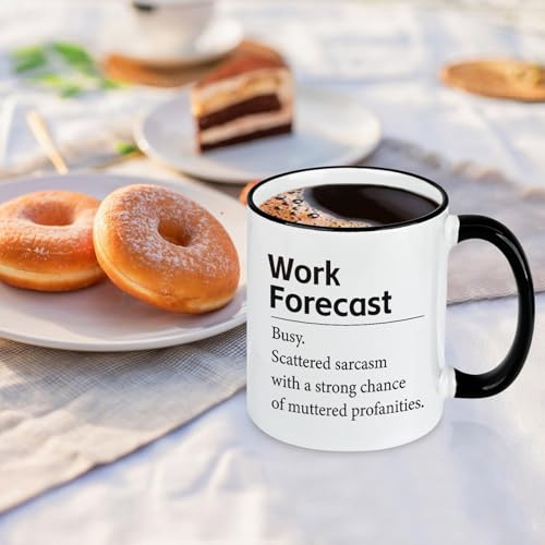 Taza de cerámica blanca 11 onzas miniatura 2