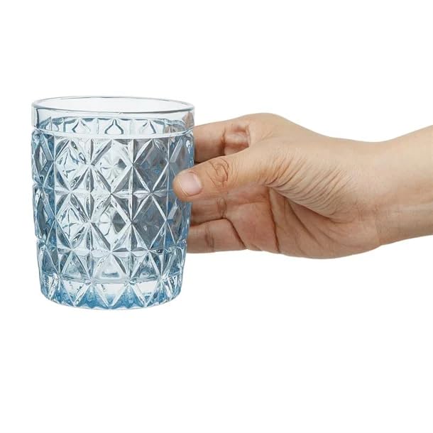 Olympia Havana Tumblers Blue 300ml (6 Pack) Drinking Water, Juice, Cocktail Glasses FU425 - Image 4