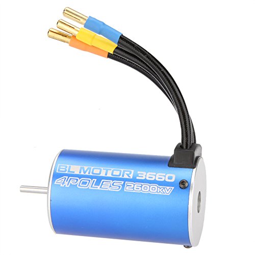 OWSOO 3660 4Poles 2600KV Brushless Motor para 1/8 RC 1/10 caminhão Off-Road carro barco
