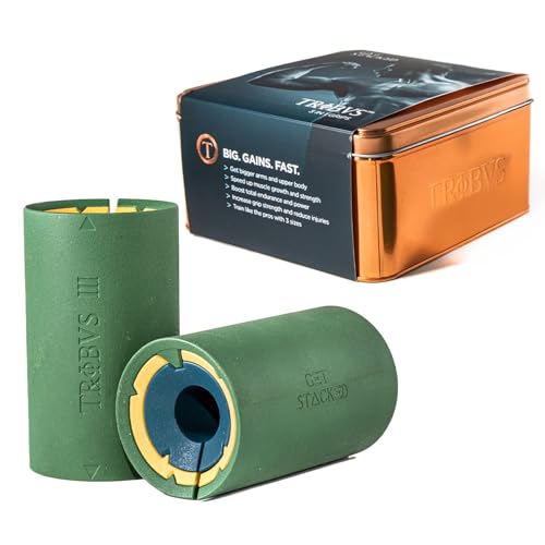 Tribus - 3-in-1 Thick Grips for Dumbbells and Barbells, 2.05