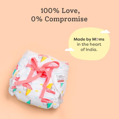 Image of SuperBottoms PREMIUM MUSLIN DryFeel Langot - Tiny Travelers - 3P (LARGE- 5-10KG)