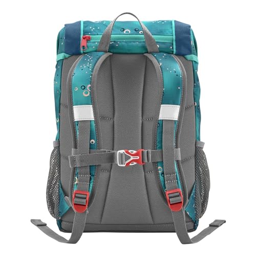 Step by Step Rucksack-Set Kid „Dog Basty“, türkis, mit Sitzkissen, ergonomischer Mini-Ranzen mit höhenverstellbarem Brustgurt, für Kindergarten, Vorschule und Freizeit, 13 l