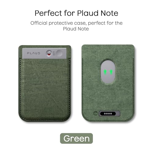 Plaud Note AI Voice Recorder with 2 Cases, with App Control, Transcribe & Summarize with AI Technology, 64GB Memory, Voice Recorder Carrying Case