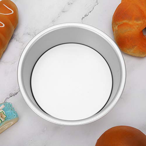 Molde de Pastel de Aleación de Aluminio Anodizado de Forma Redonda, Fondo Extraíble, Accesorios para Hornear DIY para Hornear en la Cocina