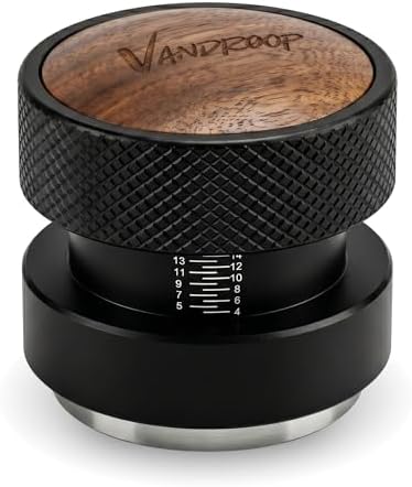 Vandroop 53.35mm Calibrated Espresso Tamper Self-Leveling Constan...