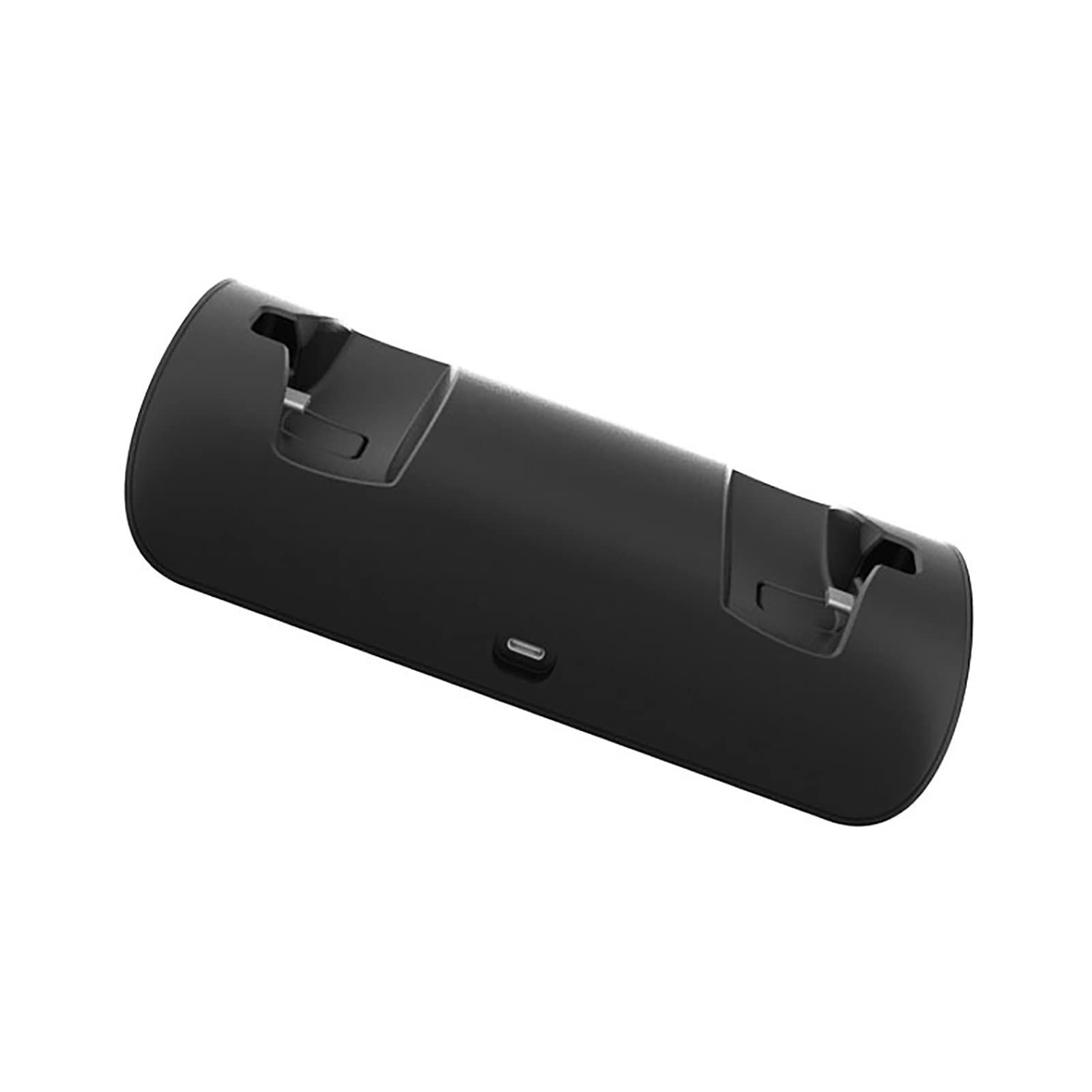 Doppia stazione di ricarica VR per controllo PS VR2, supporto per caricatore con maniglia VR, supporto di ricarica con indicatori luminosi a LED (nero)