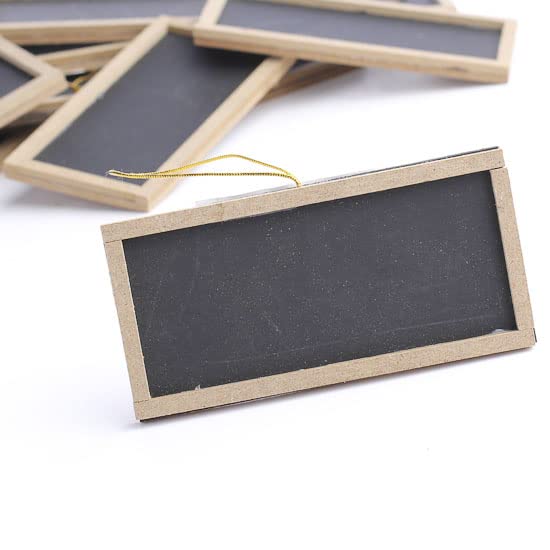 Factory Direct Craft Package of 12 Miniature Rectangle Shaped Chalkboards for Favors, Party Decor and Crafting- | Size 2