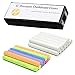 White Chalk (12 ct box) and Colored Chalk (12 ct box) Bundle Non-Toxic + Premium Chalkboard Eraser