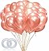 Produktbild 100 Luftballons * Rosegold * zur Dekoration für Hochzeit, Party und Geburtstag | Helium + Ballongas geeignet | Rose Gold Ballons Partydeko Rosa Metallic Deko