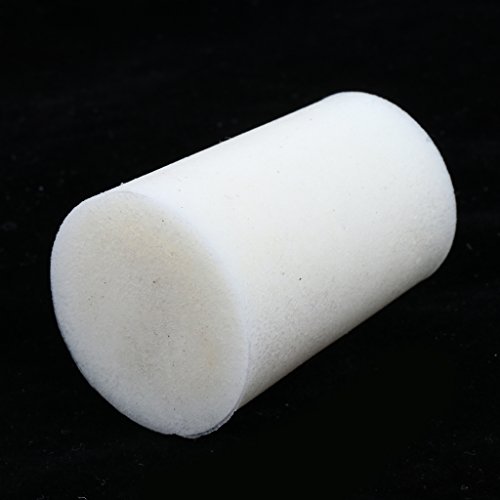 Almencla — Plugue de silicone sólido para laboratório, tampões de tubo de teste afunilado, branco, 5