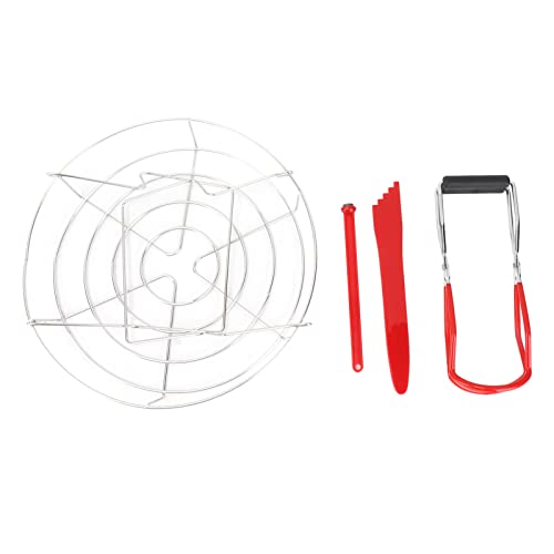 Canning Jar Lifter, Canning Tongs Stainless Steel Magnetic Jar Lid Lifter Canning Supplies Canning Rack for Household Restaurant