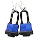 Price comparison product image SEPOX Long Shackle Waterproof Padlock Keyed Alike Blue Heavy Duty Padlocks Ideal for Home, Garden Shed, Outdoor, Garage, Gate Security Locks Pack of 2