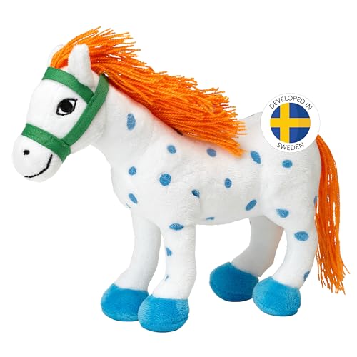 Pippi Langstrumpf Kleiner Onkel Kuscheltier Pferd – süßes Plüschtier für Mädchen und Jungen – niedliches Spielpferd Spielzeug und Plüschpferd – ab 0+ Monate (22cm)