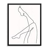 Abstract Woman's Body Shape Wall Decor Art Print Poster -11