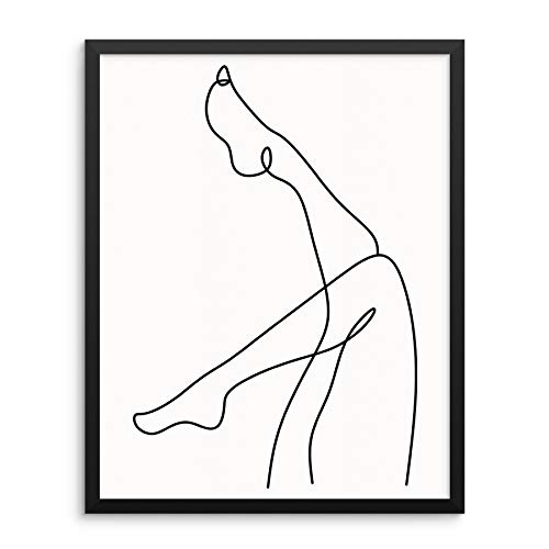 Abstract Woman's Body Shape Wall Decor Art Print Poster -11