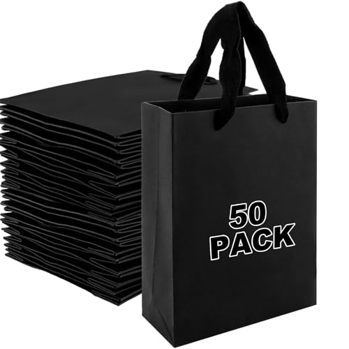 Sacs Cadeaux en Papier Noir MIVIDE pour Sublimer vos Tables d'Anniversaire