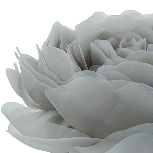Image of JWH Stereo Flower Throw Pillow Covers, Light Gray, 12 Inch