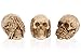 mtb more energy Deko Totenkopf Figuren ''Nichts Hören, Nichts sehen, Nichts Sagen'' - Set aus 3 Totenschädeln - Höhe 5.5 cm - Dekoration Wohnen Tischdeko