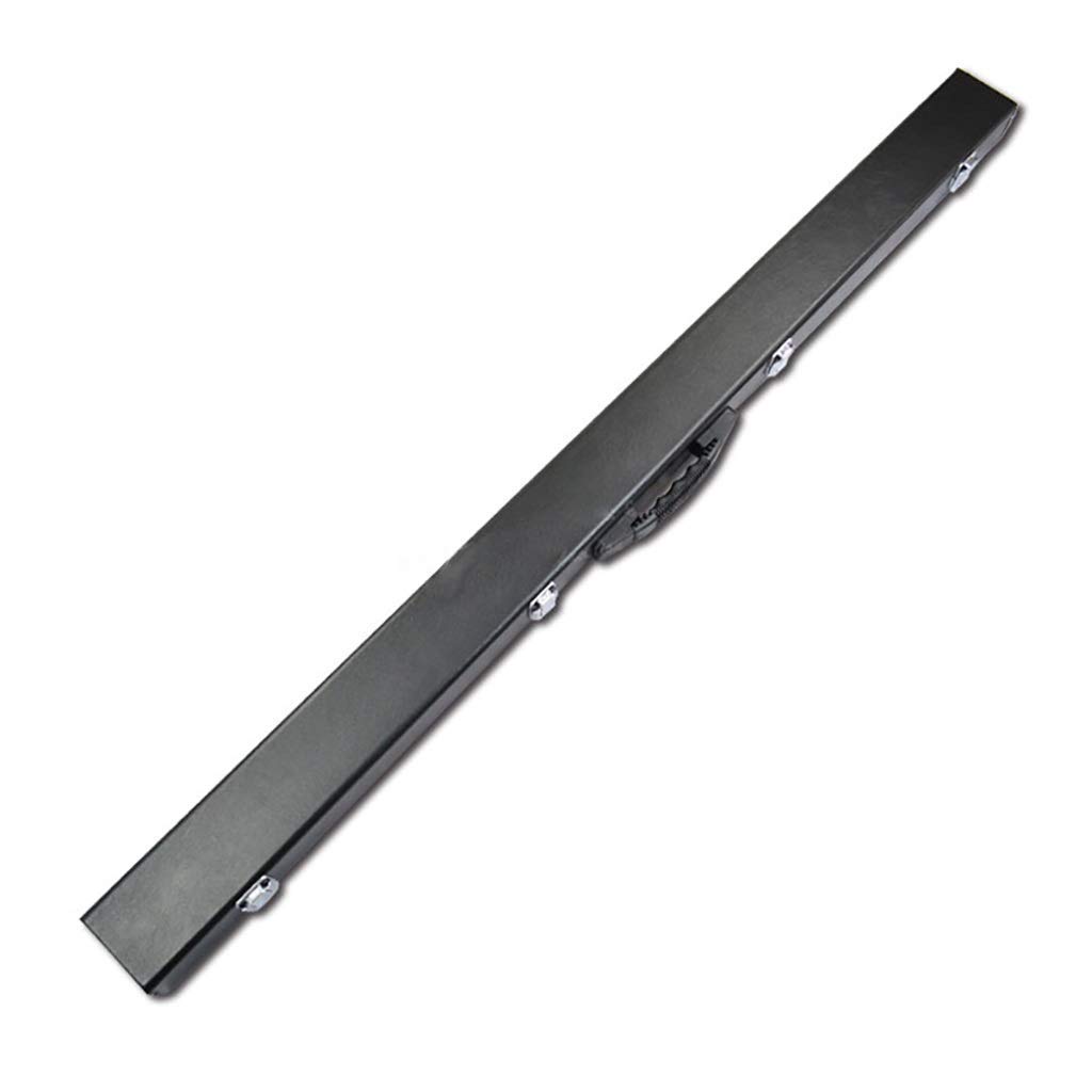 Coffret pour queue de snooker 3/4 MU en cuir PU noir à angle droit pour billard anglais