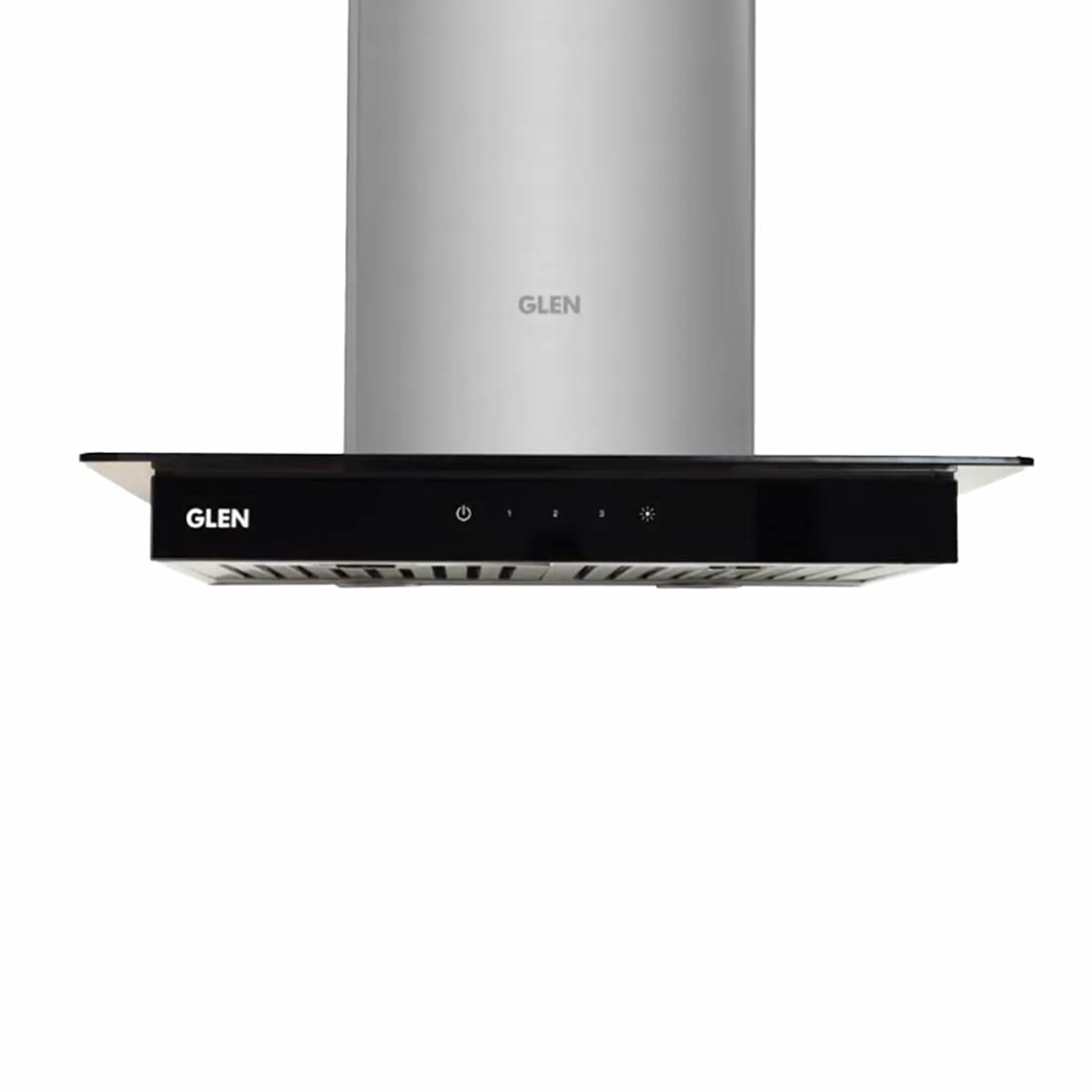 Glen 60 cm 1000 m3/hr Glass Wall Mount Kitchen Chimney With 7