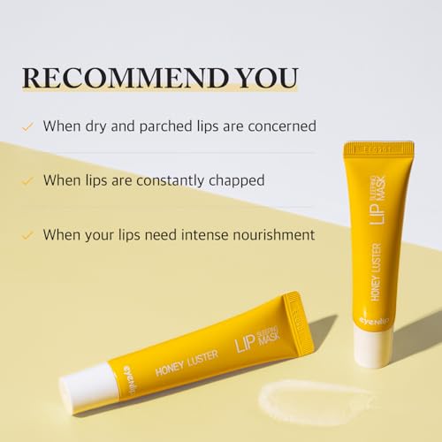 Honey Luster Lip Sleeping Mask 0.53 oz - Rich Overnight Balmy Treatment with Sunflower Oil, Collagen and Ceramide for Soft, Nourished Lips, Korean Skincare - Image 7