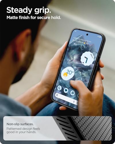 Image of Spigen Liquid Air MagFit Back Cover Case for Pixel 10 Pro /10, Pixelsnap Compatible, Slim Matte Grip - Polycarbonate + TPU | Matte Black