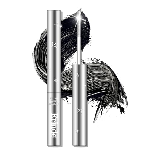Erinde Black Washable Metal Mascara, Waterproof Curling Iron Wand Mascara,