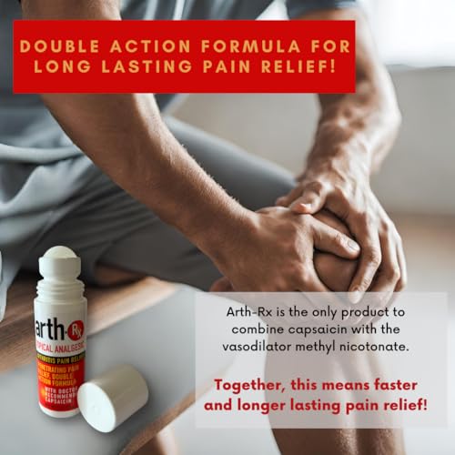 Image of Topical Analgesic Pain Relief Roll-on with Capsaicin for Deep Penetrating Pain Relief, Warming Capsaicin for Easing Pain from Arthritis and Muscle Aches and Pains, 9 oz