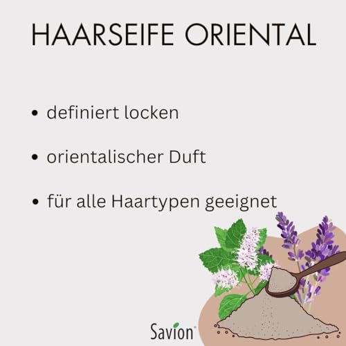 Haarseife Savion Haarwaschseife Oriental – Bio und natürlich