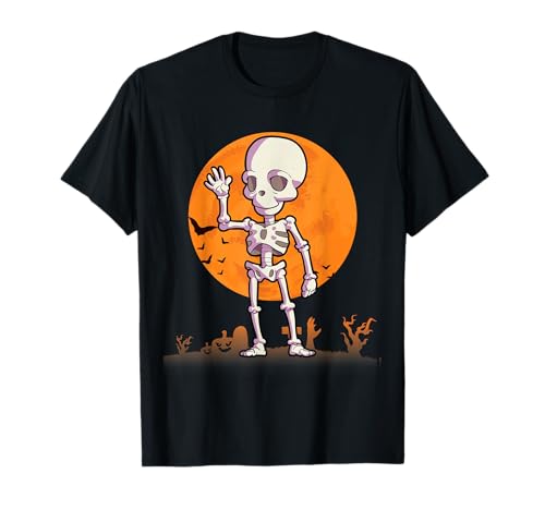 Esqueleto Disfraces de Halloween para hombres mujeres niños Camiseta
