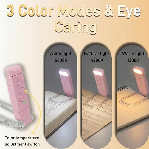 Lampe de lecture anti fatigue oculaire ambrée dimmable USB - 3