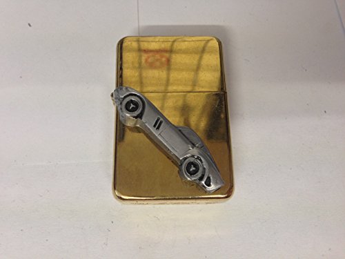 Briquet à essence rechargeable GTO 250 doré avec couvercle rabattable 3D