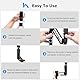 Tomat Osmo Pocket 3 Handheld Stabilisator Storage Protective Case Mini Z-Achse Anti-Shake Handle Grip Holder for DJI Pocket 3 Foldable Adapter Accessories with 1/4 Threaded Hole