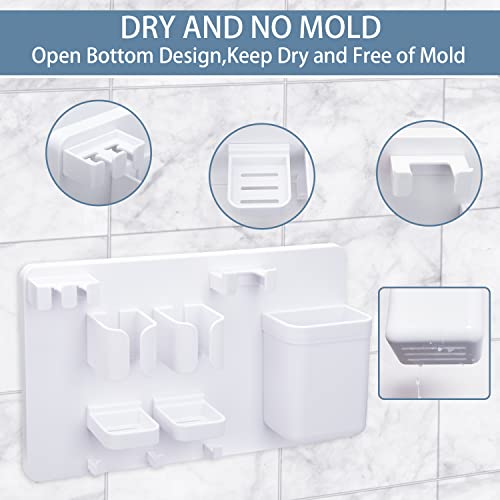 image for BY for Kitchen & Home Adhesive Toothbrush Holders for Bathroom Wall Mo