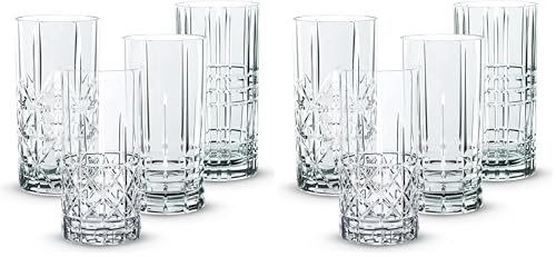 Nachtmann 4-teiliges Longdrinkgläser Set, 445 ml, Highland, 97784, Cocktailgläser aus Kristallglas… – Ansicht 1