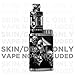 Skin Decal Vinyl Wrap for eLeaf iStick Pico 75w TC Vape Mod/Glowing Skulls in Smoke