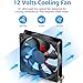 GDSTIME 2 Pack 120mm Case Fan 3 Pin, 12V DC Brushless Computer Cooling Fans 120x120x25mm for PC CPU Cooler