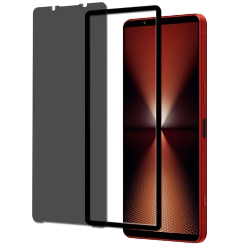 KPNS Xperia 1 VI 第6世代 SO-51E SOG13 XQ-EC44 / Xperia 1 VII SO-51F / XQ-FS44 覗き見防止 ガラスフィルム【1枚入り+ガイド枠付き】Xperia 1 VI 第6世代 SO-51E SOG