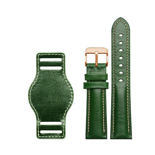 Bracelet en cuir authentique avec monnaie de bracelet pour montre homme
