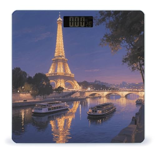 Báscula digital Night View Torre Eiffel 400 lb miniatura 1