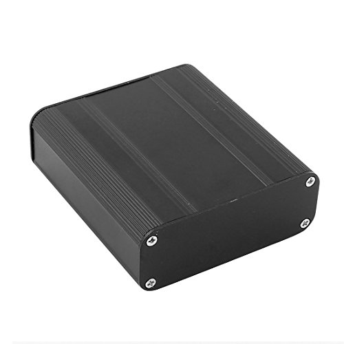 Caja para conectores y adaptadores de aluminio negro 73x66x25 mm miniatura 2