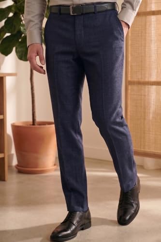 Image of Louis Philippe Men's Slim Fit Everyday Smart Wear Comfort Stretch Work Ready Checks Formal Trouser